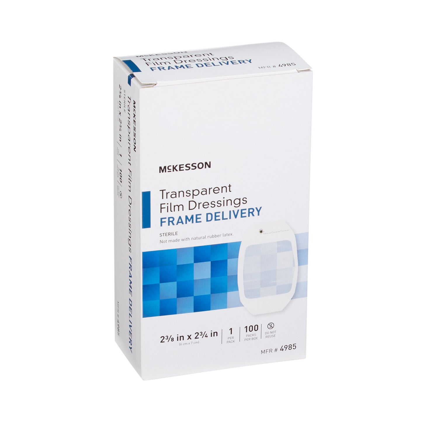 McKesson Transparent Film Dressing 2-3/8 X 2-3/4 Inch Frame Style Delivery Octagon Sterile (886408_EA)