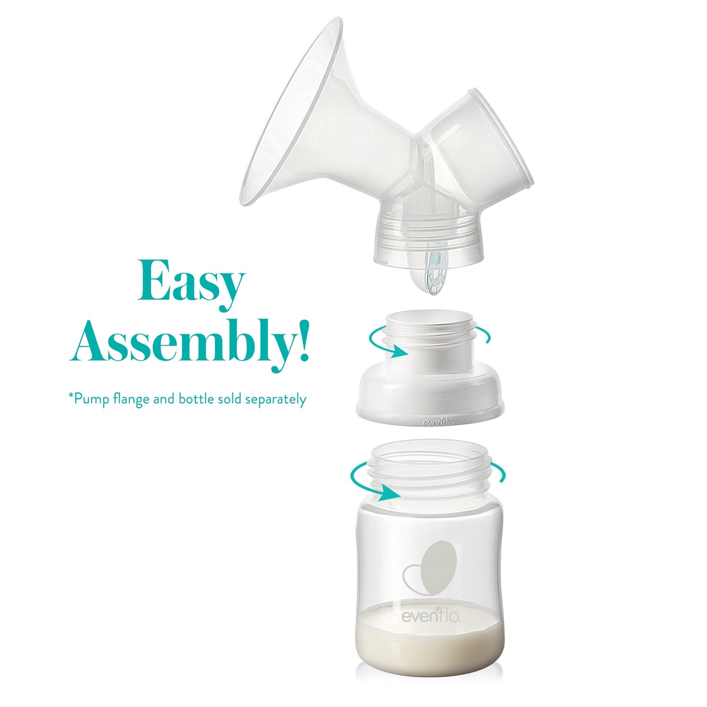 Evenflo Balance + Wide Neck Breast Pump Adapter For Bottles (1146791_CS)