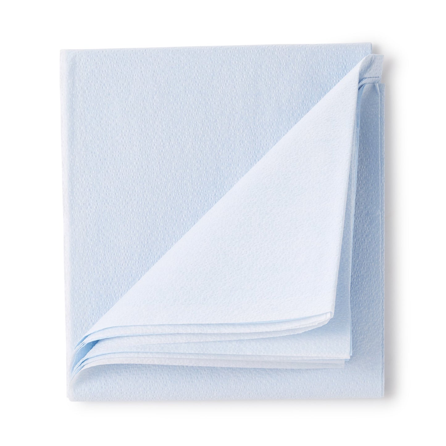 McKesson Stretcher Sheet Flat 40 W X 90 L Inch Blue 50% Cellulose Tissue / 50% Polyethylene Film Disposable (222919_CS)