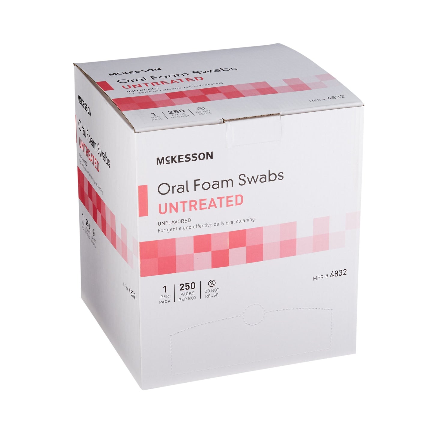 McKesson Oral Swab Untreated Foam Tip 1 per Pack (864650_CS)