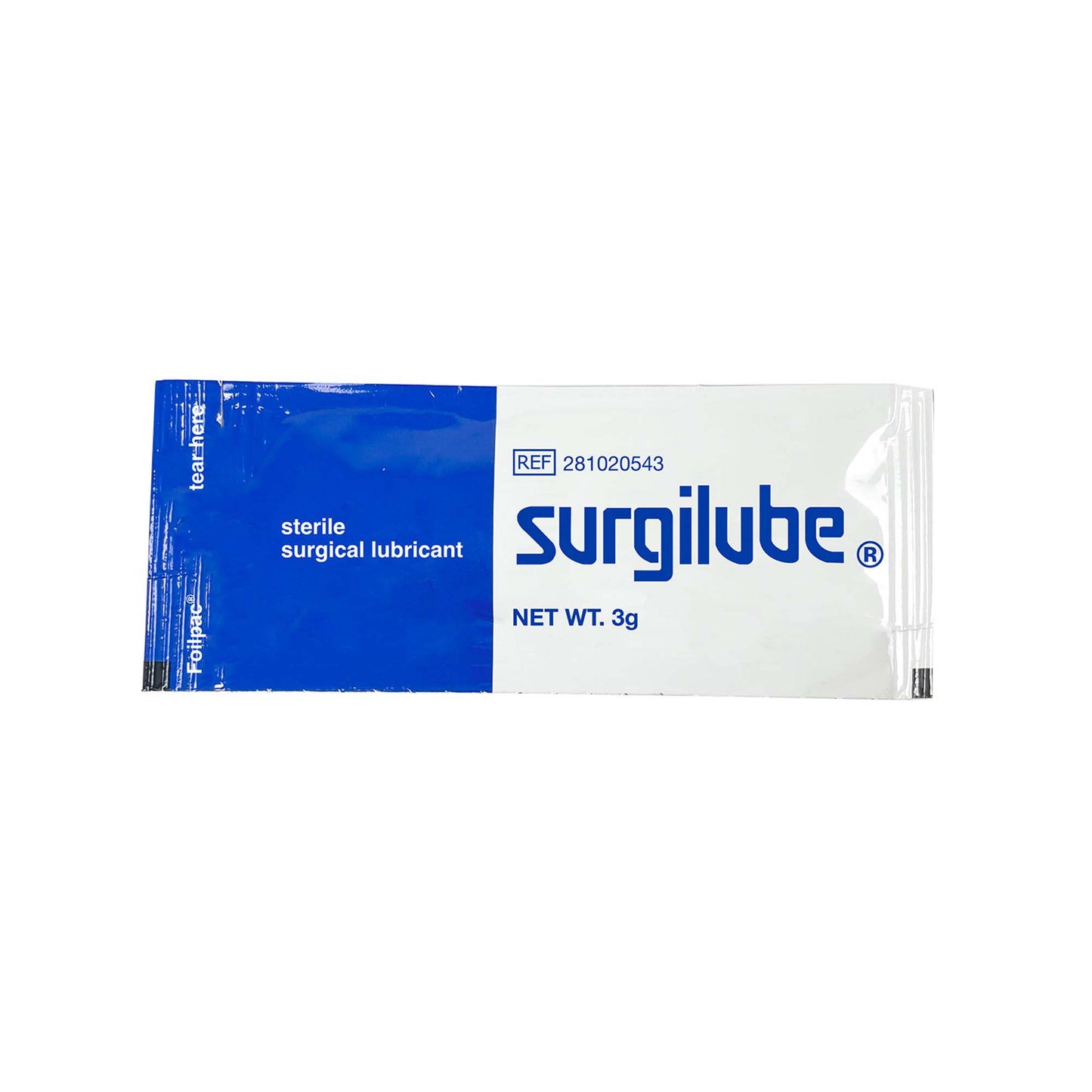 Surgilube® Lubricating Jelly - Carbomer free 3 Gram Individual Packet Sterile (1009103_CS)