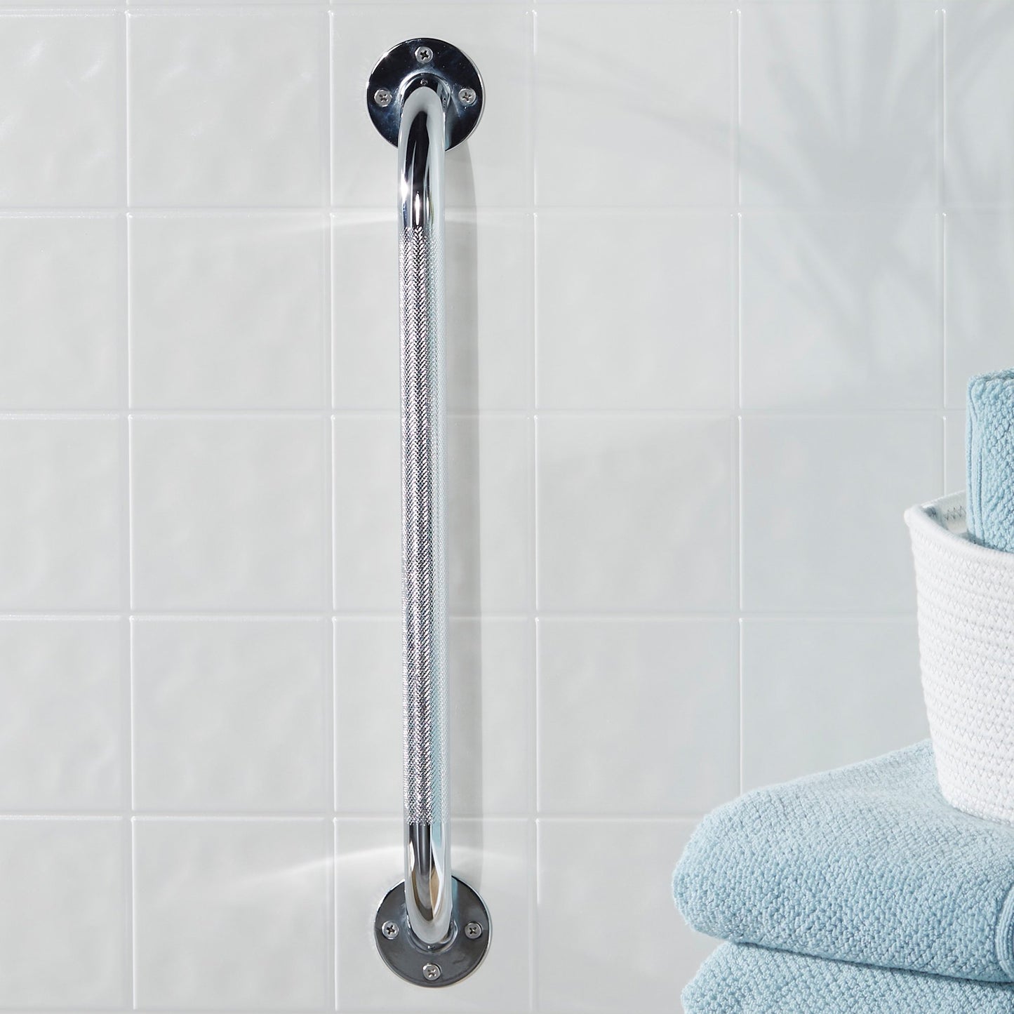 McKesson Wall Grab Bar Chrome Finish Knurled Steel (1103375_EA)
