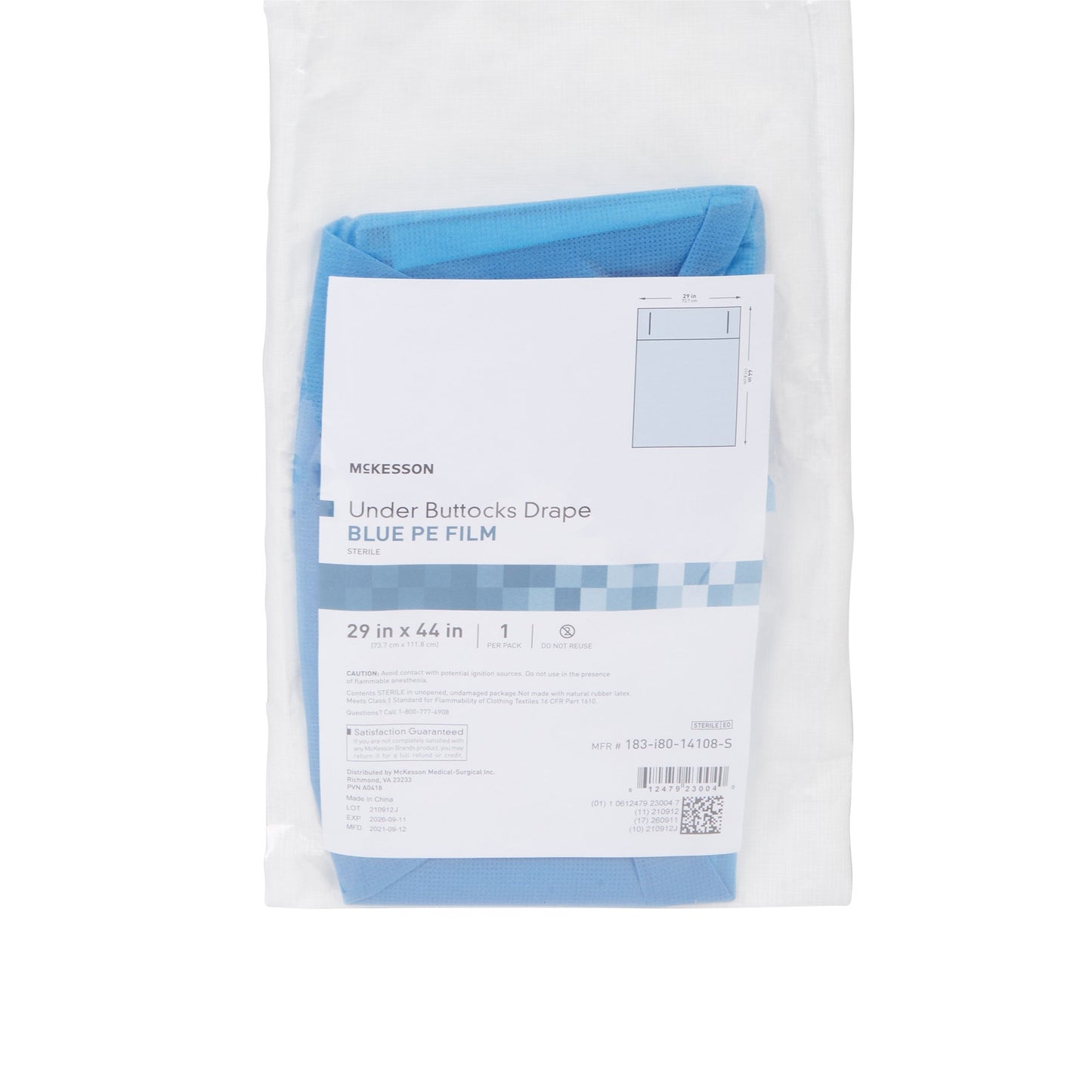 McKesson Obstetrics / Gynecology Drape Under Buttocks Drape 29 W X 44 L Inch Sterile (1101252_PK)