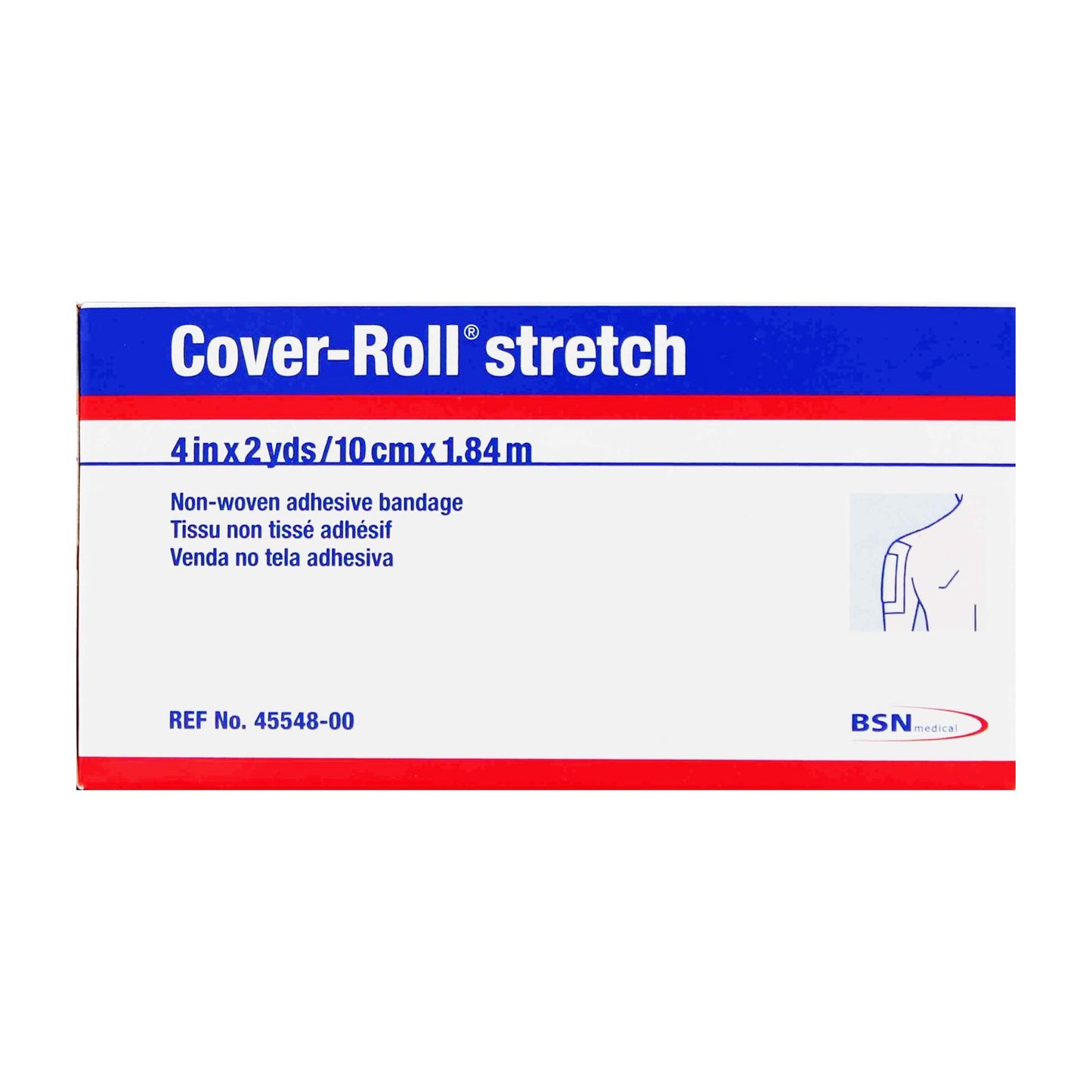 Cover-Roll® Stretch Dressing Retention Tape with Liner White 4 Inch X 2 Yard Nonwoven Polyester NonSterile (181473_CS)