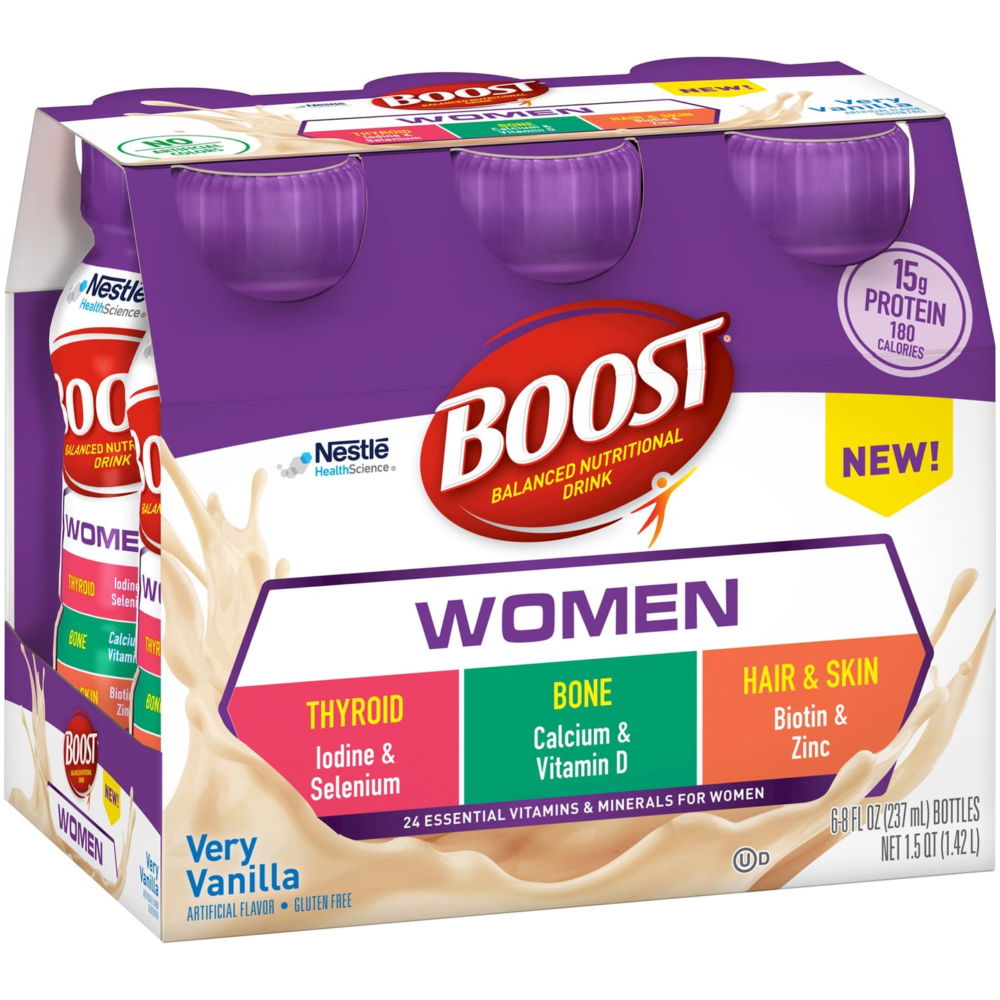 Boost® Women Oral Supplement Very Vanilla Flavor Liquid 8 oz. Bottle (983718_EA)