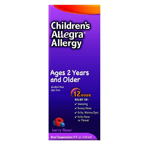 Children's Allegra® Children's Allergy Relief 30 mg Strength Oral Suspension 4 oz. (830843_EA)