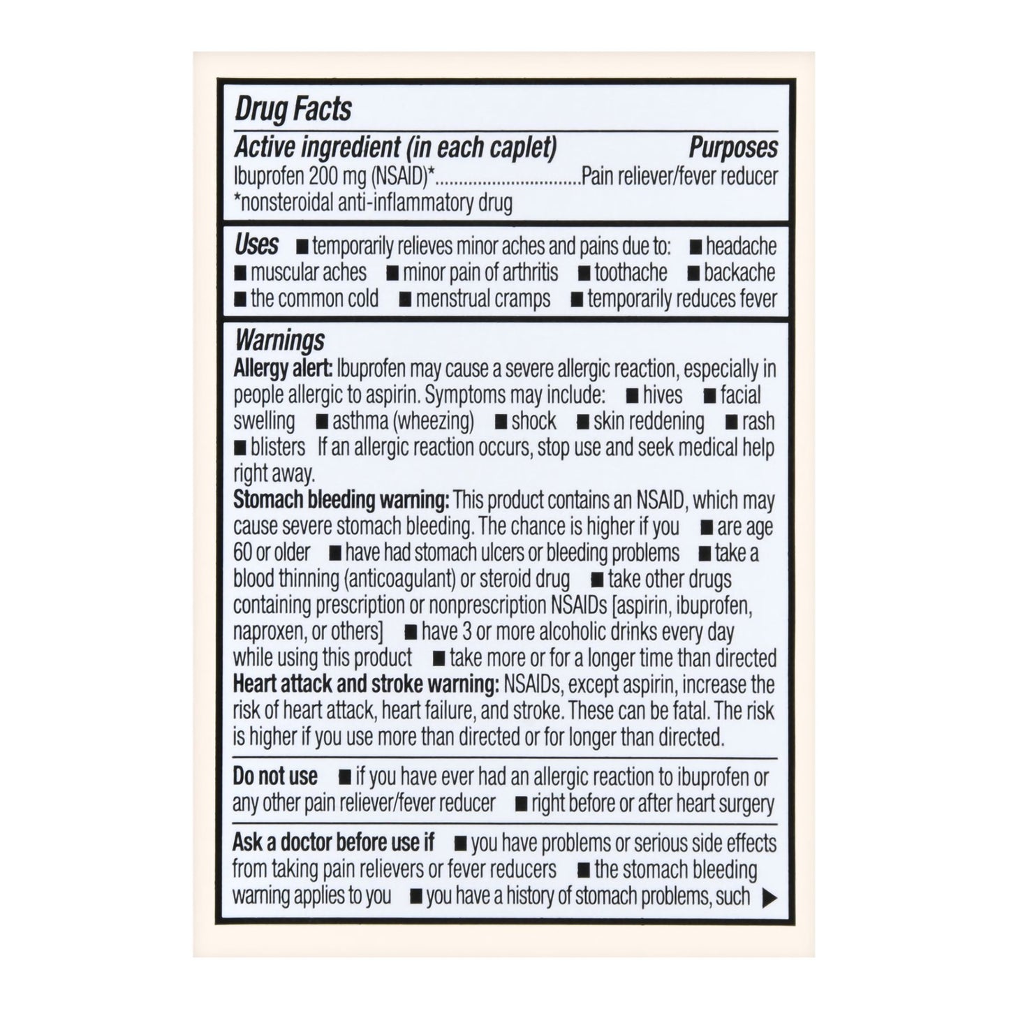 Foster & Thrive™ Pain Relief 200 mg Strength Ibuprofen Caplet 50 per Bottle (1238994_BT)