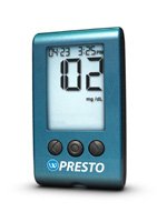 Wavesense® Presto® Blood Glucose Meter 3 to 12 Second Results Stores up to 7 Results No Coding Required (693965_EA)