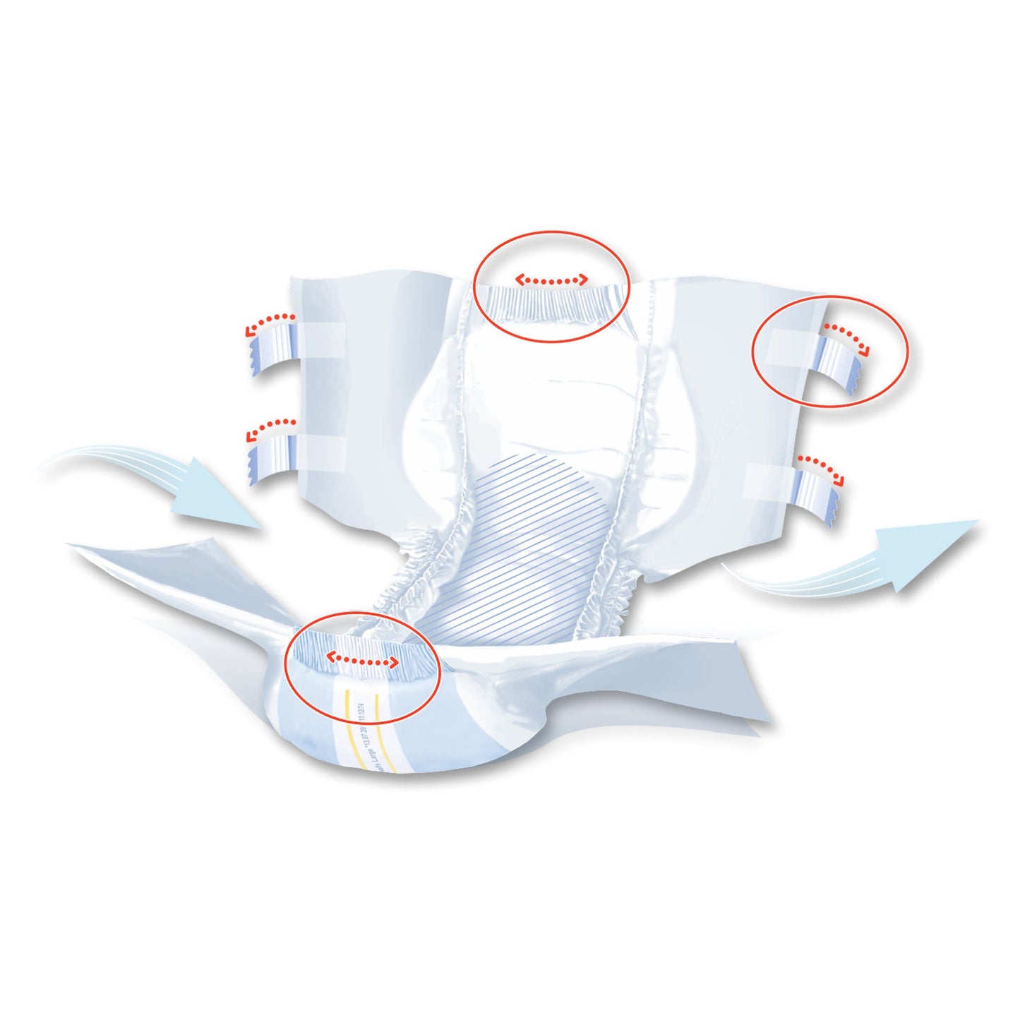 Seni® Super Plus Unisex Adult Incontinence Brief Large Disposable Heavy Absorbency (1163871_CS)