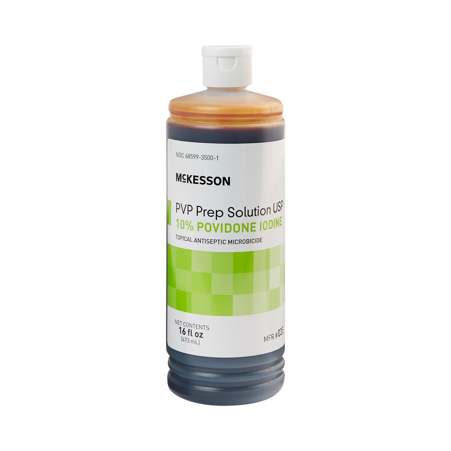 McKesson Skin Prep Solution 16 oz. Flip-Top Bottle 10% Strength Povidone-Iodine NonSterile (911740_EA)