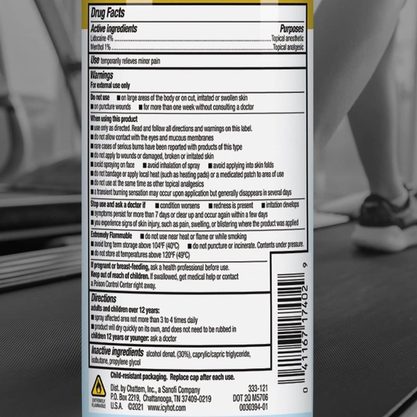 Icy Hot® Topical Pain Relief Spray 4 oz. (1230700_EA)