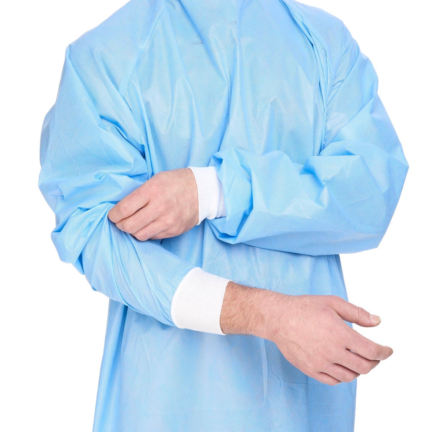 Halyard Basics Non-Reinforced Surgical Gown with Towel X-Large Blue Sterile Disposable (654135_CS)