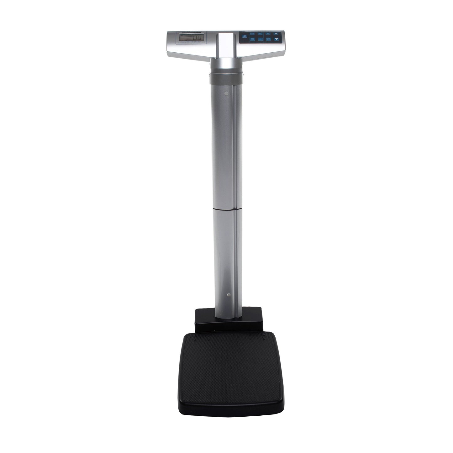 Health O Meter® Physician Scale with Height Rod LCD Display 460 lbs. / 209 kg Capacity Gray AC Adapter / Battery Operated (648013_EA)