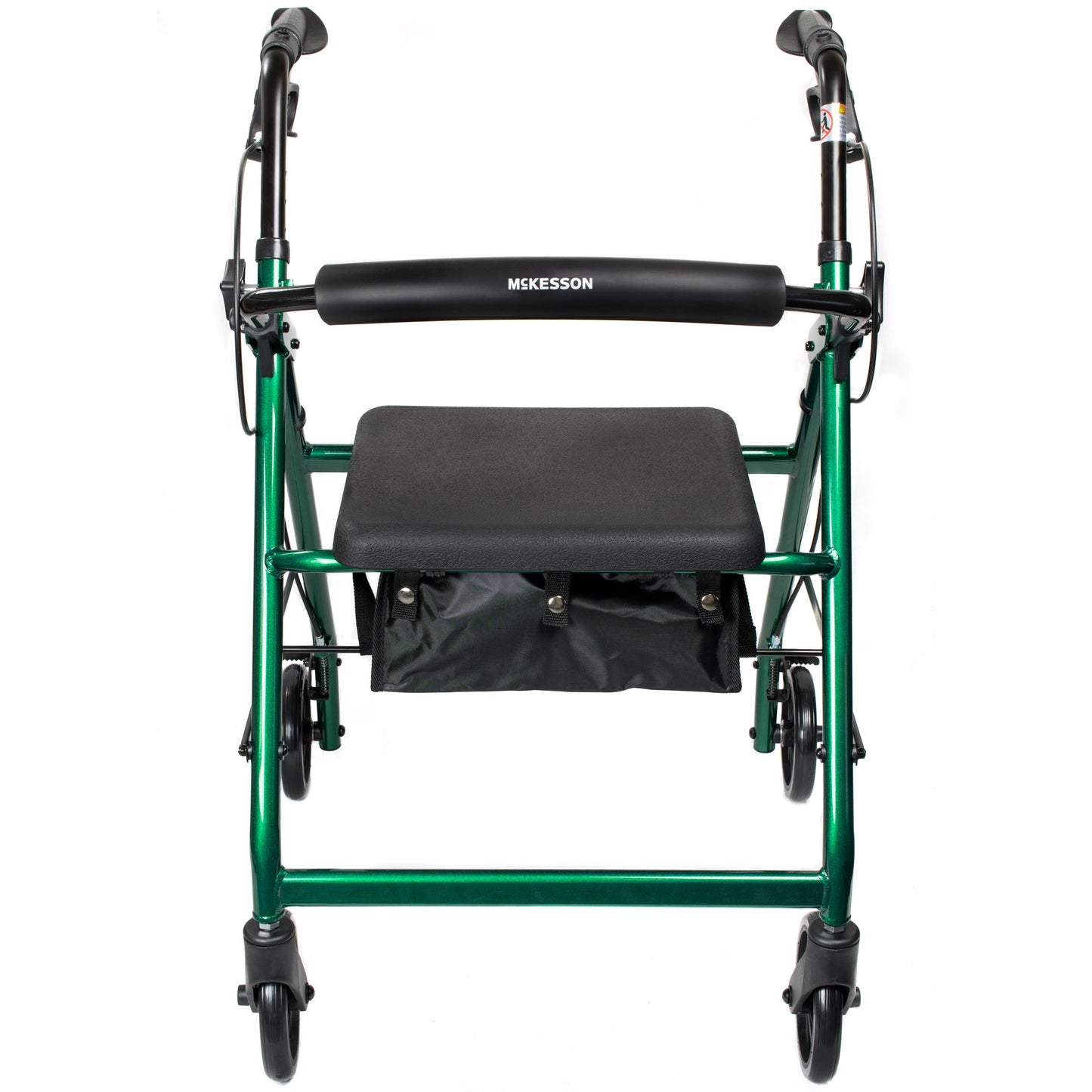McKesson 4 Wheel Rollator Green Adjustable Height / Folding Aluminum Frame (1065265_EA)