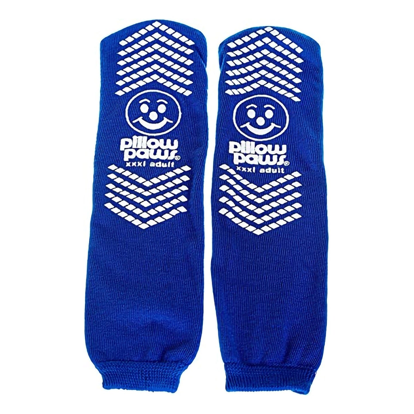 Pillow Paws® 360° Imprint Slipper Socks Unisex Adult 3X-Large / X-Wide All Around Tread Single Patient Use Royal Blue (554158_PR)