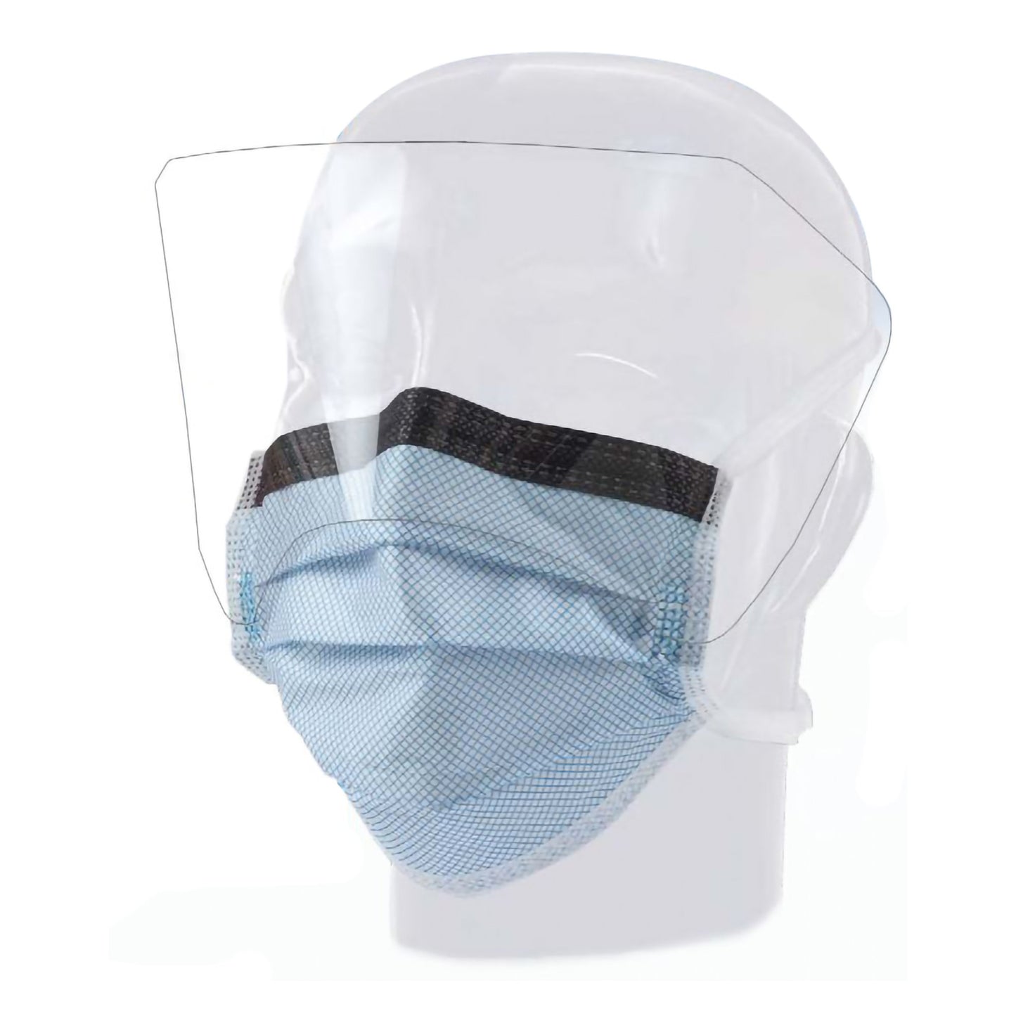 Precept® FluidGard® 160 Surgical Mask with Eye Shield Anti-fog Foam ASTM Level 3 Tie Closure One Size Fits Most (1079087_CS)