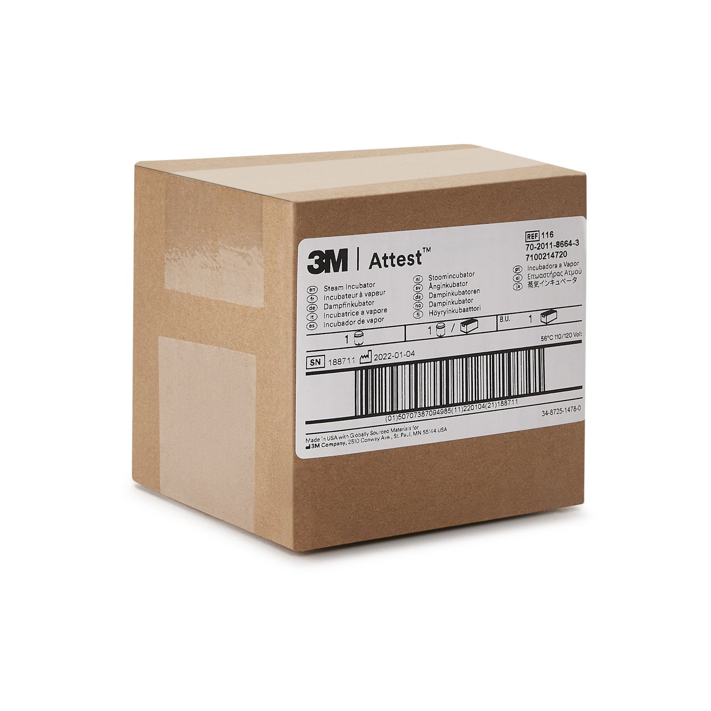 3M™ Attest™ Biological Monitoring System 56°C, 14-Place (200071_CS)