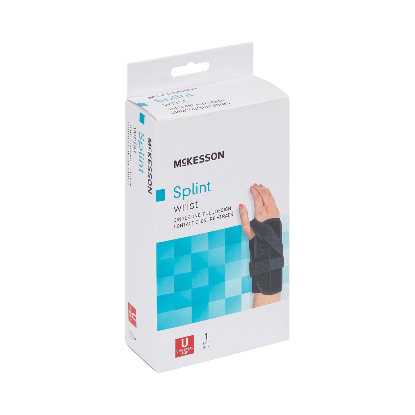 McKesson Wrist Brace Foam / Nylon Right Hand Black One Size Fits Most (1159161_EA)