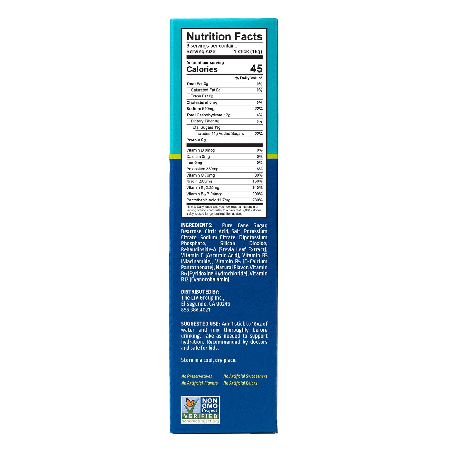 Liquid I.V.® Hydration Multiplier® Oral Electrolyte Solution Watermelon Flavor 0.56 oz. Electrolyte (1220421_BX)