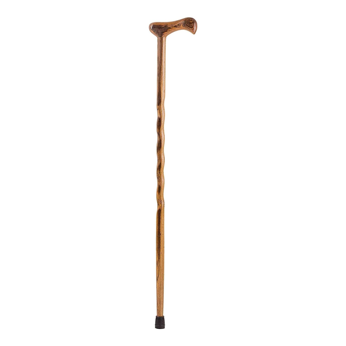 Brazos™ Twisted T-Handle Cane Wood 37 Inch Height Brown (1229018_EA)