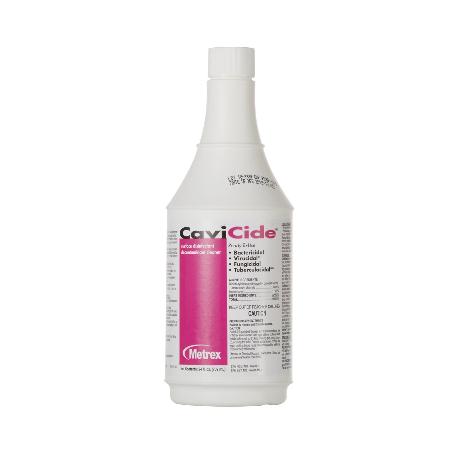 CaviCide™ Surface Disinfectant Cleaner Alcohol Based Trigger Spray Liquid 24 oz. Bottle Alcohol Scent NonSterile (210928_EA)