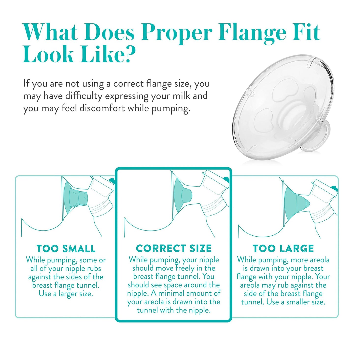 Evenflo AdvancedFit™ Breast Flange for All Evenflo Advanced Breast Pumps (1146787_PK)