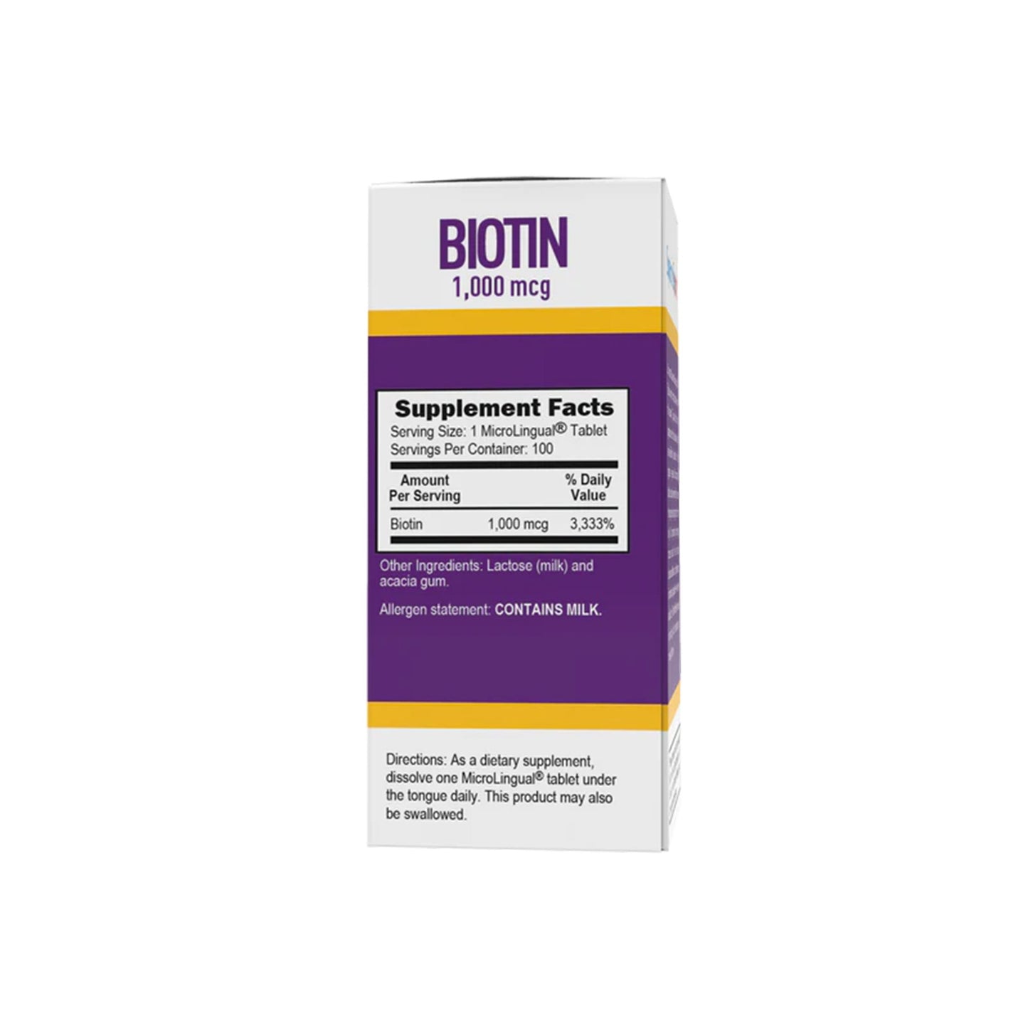 Up&Up Biotin Supplement Vitamin B7 1,000 mcg Strength Tablet 100 per Bottle (786042_BT)