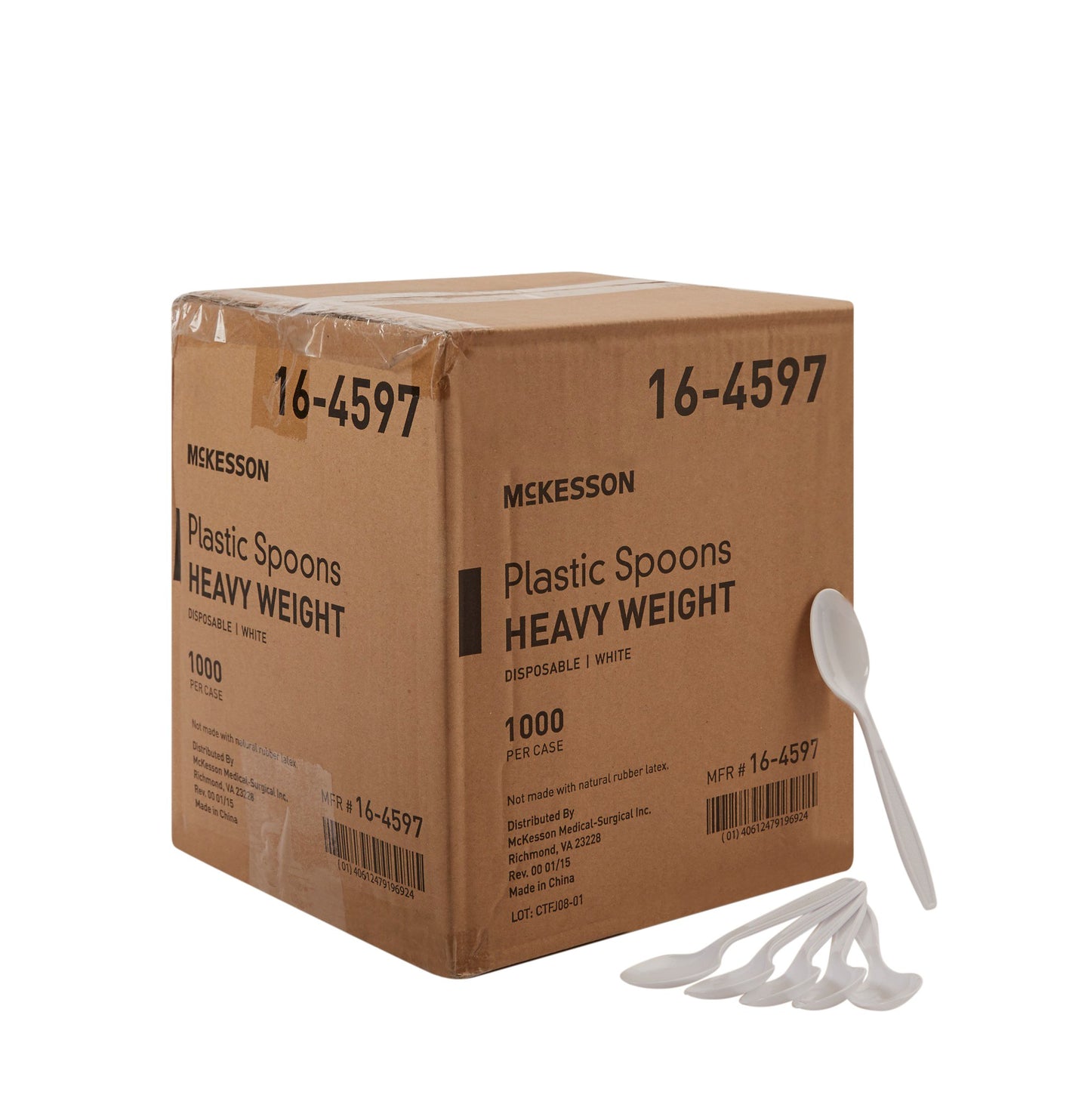 McKesson Spoon Heavy Weight White Polypropylene (959248_CS)