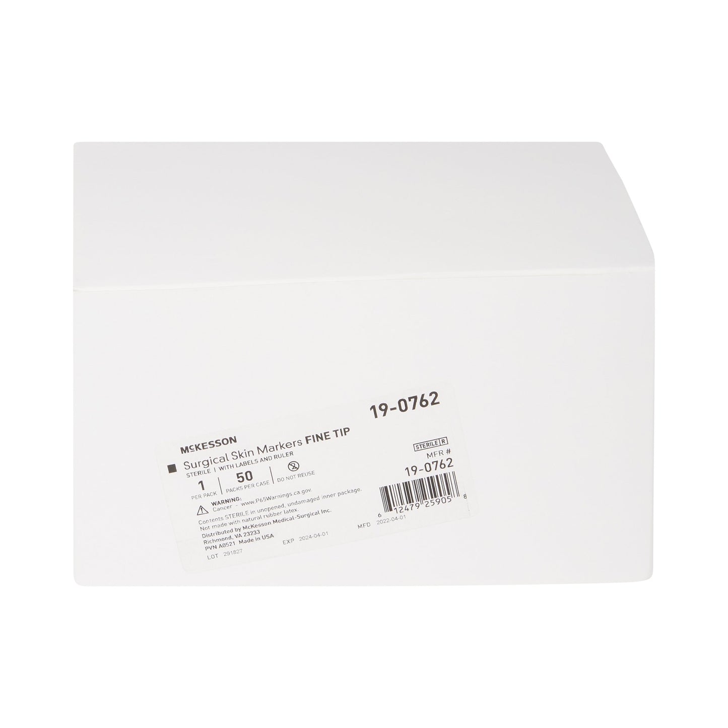 McKesson Skin Marker with Ruler and Labels Gentian Violet Ink Sterile Full Size Fine Tip (1182556_BX)