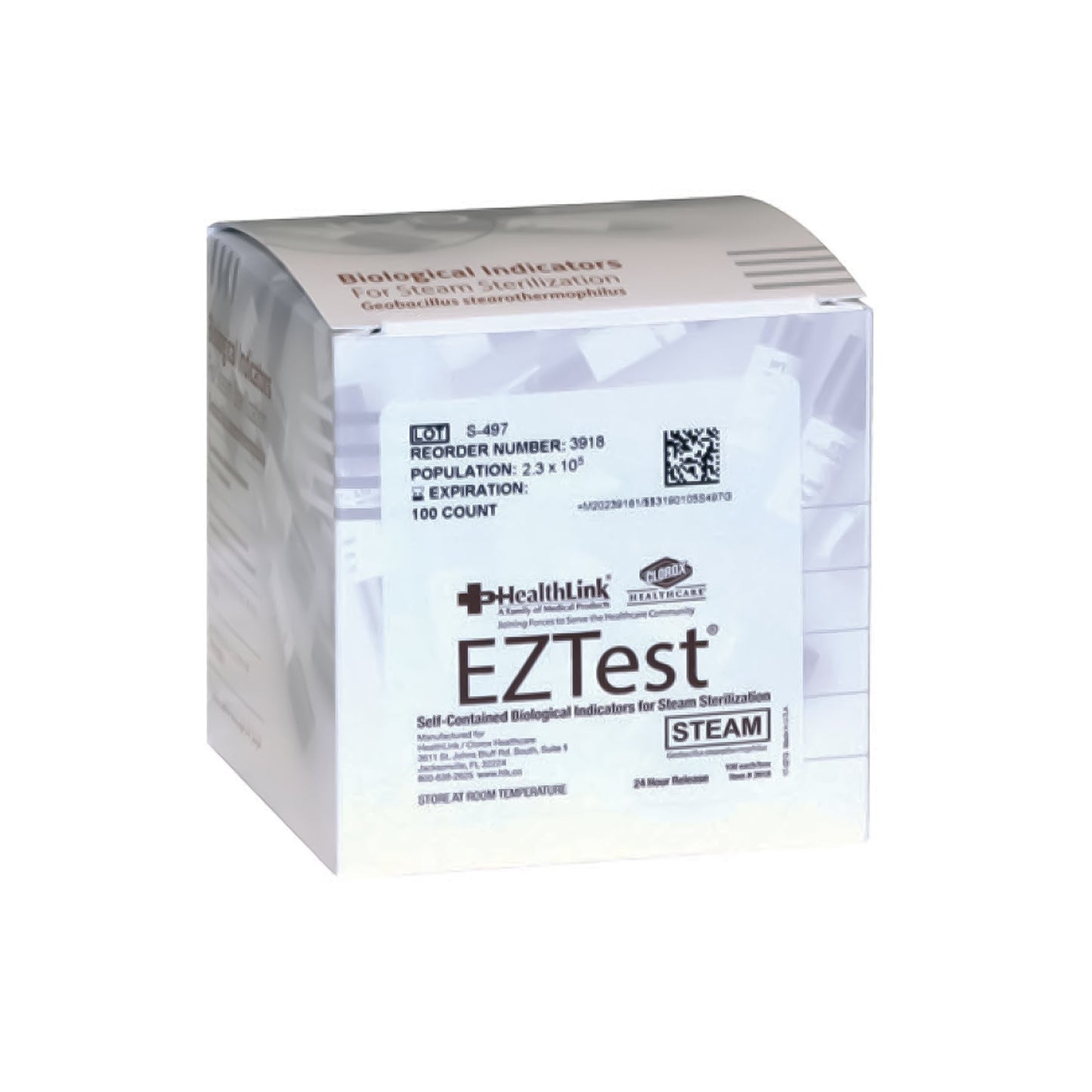 EZTest® Sterilization Biological Indicator Vial Steam (1060161_PK)