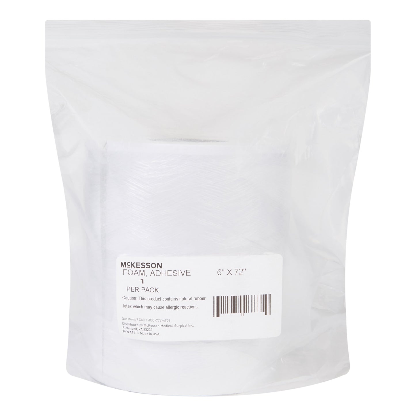 McKesson Orthopedic Padding Roll Adhesive 6 X 72 Inch Poly Foam NonSterile (1111089_RL)