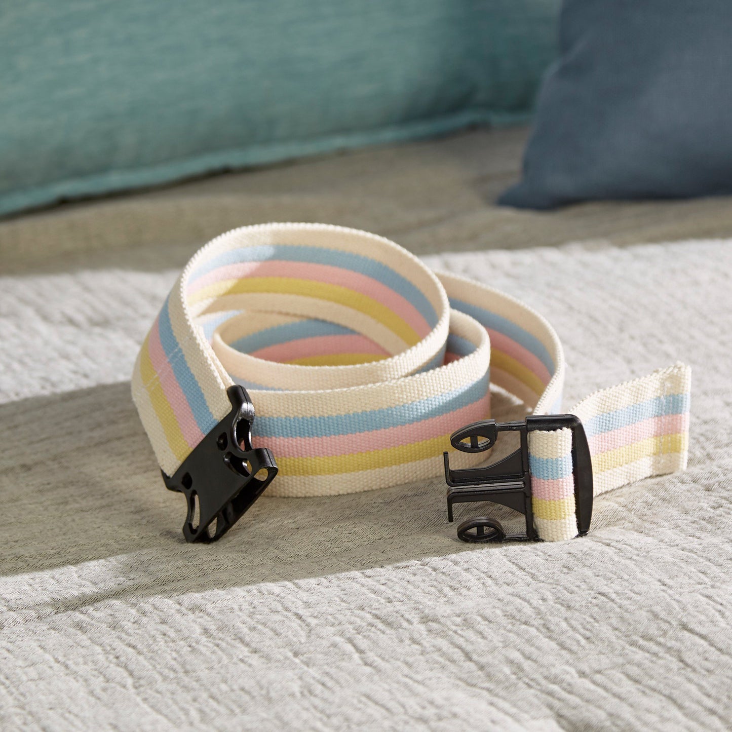 McKesson Gait Belt 60 Inch Length Pastel Stripe Polyester (864691_EA)