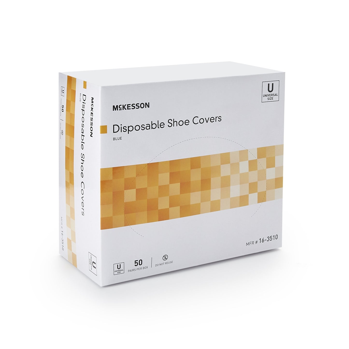 McKesson Shoe Cover One Size Fits Most Shoe High Nonskid Sole Blue NonSterile (823535_CS)