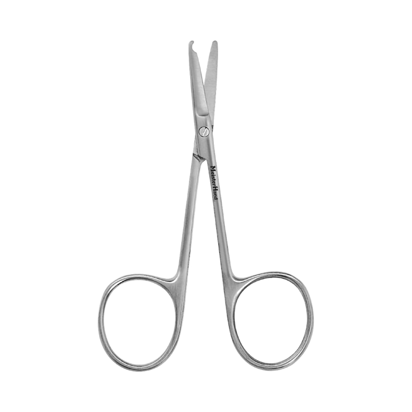 MeisterHand® Stitch Scissors Spencer 3-1/2 Inch Length OR / Surgical Grade German Stainless Steel NonSterile Finger Ring Handle Straight Blunt Tip / Blunt Tip (421381_EA)