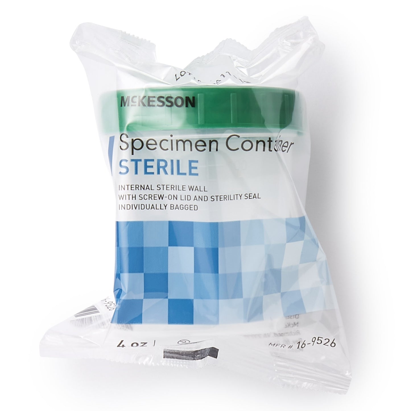 McKesson Specimen Container 120 mL (4 oz.) Screw Cap Sterile (491102_EA)