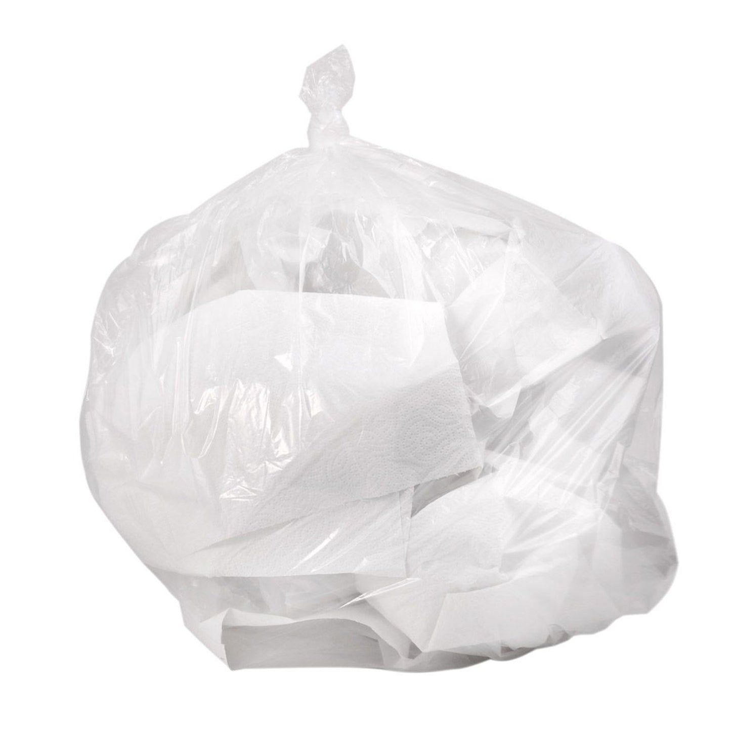 Colonial Bag Trash Bag 30 gal. Clear LLDPE 0.45 mil 30 X 36 Inch X-Seal Bottom Coreless Roll (884699_CS)