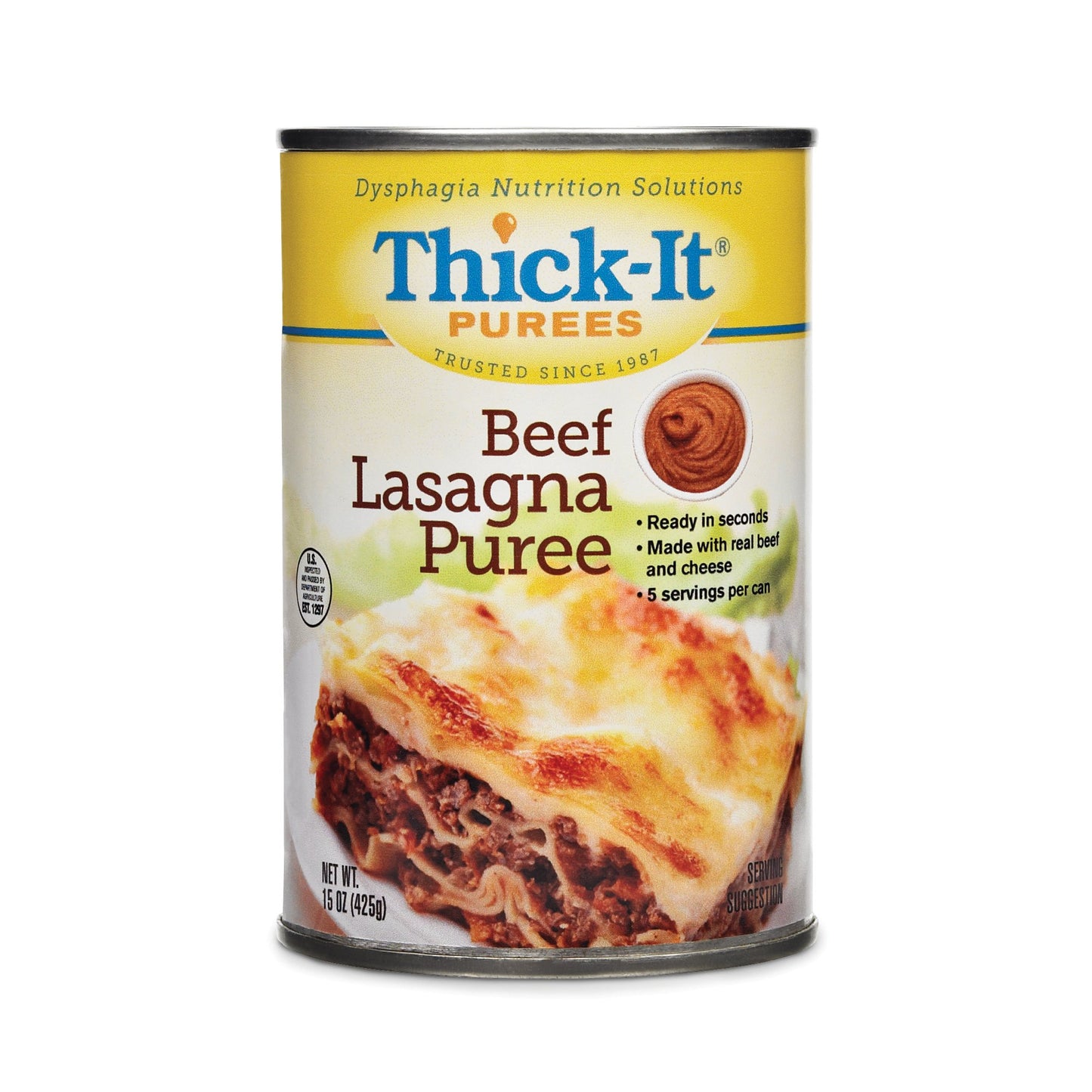Thick-It® Thickened Food 15 oz. Can Beef Lasagna Flavor Puree IDDSI Level 4 Extremely Thick/Pureed (993499_EA)