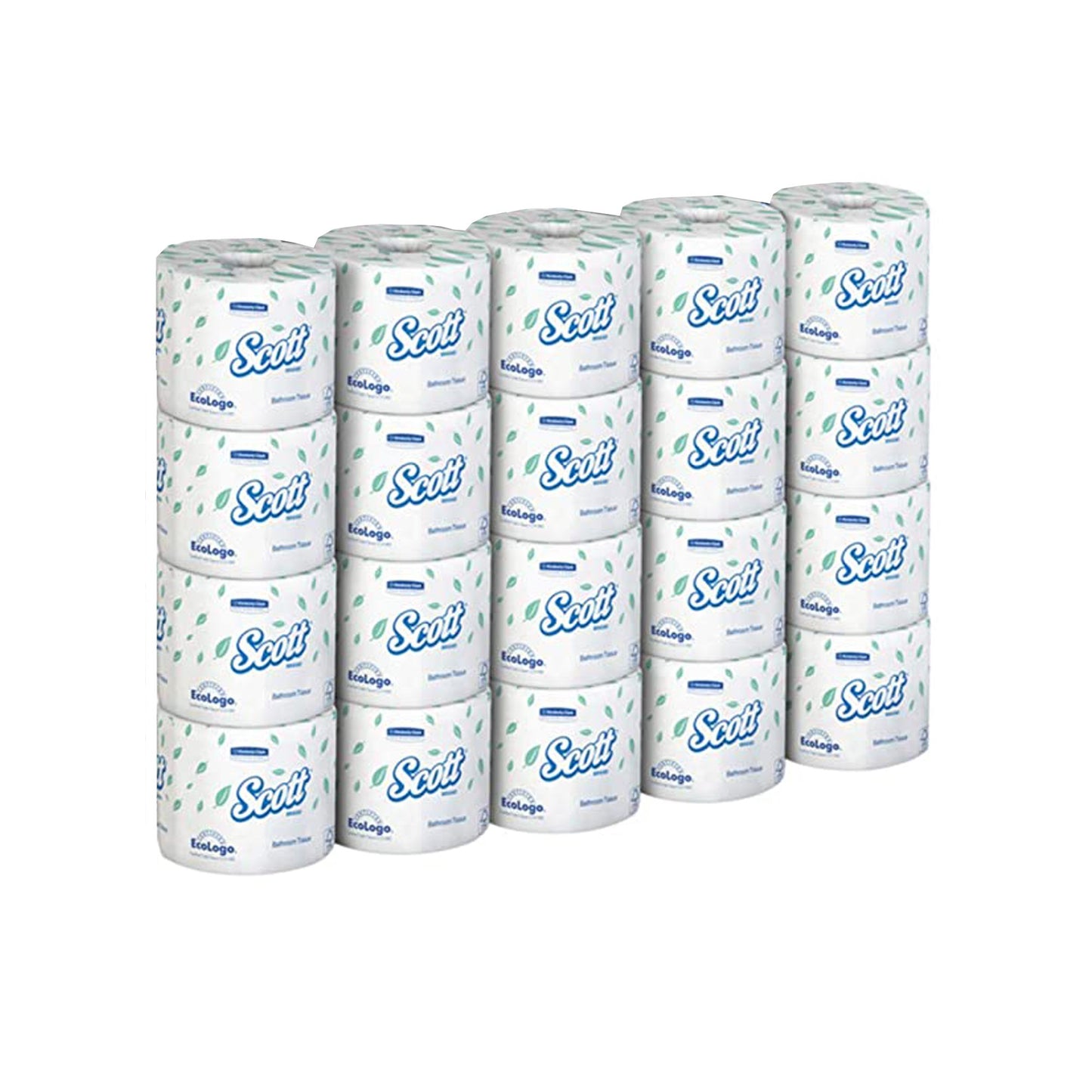 Scott® Essential Toilet Tissue White 2-Ply Standard Size Cored Roll 550 Sheets 4 X 4-1/10 Inch (534318_CS)