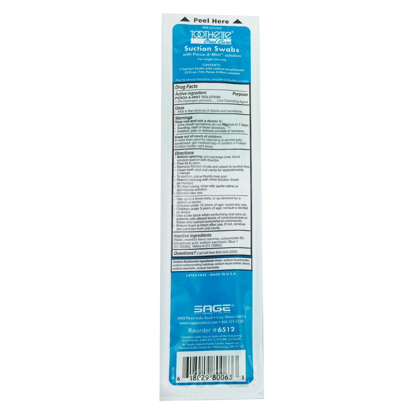 Toothette® Suction Swab Kit NonSterile (837484_CS)