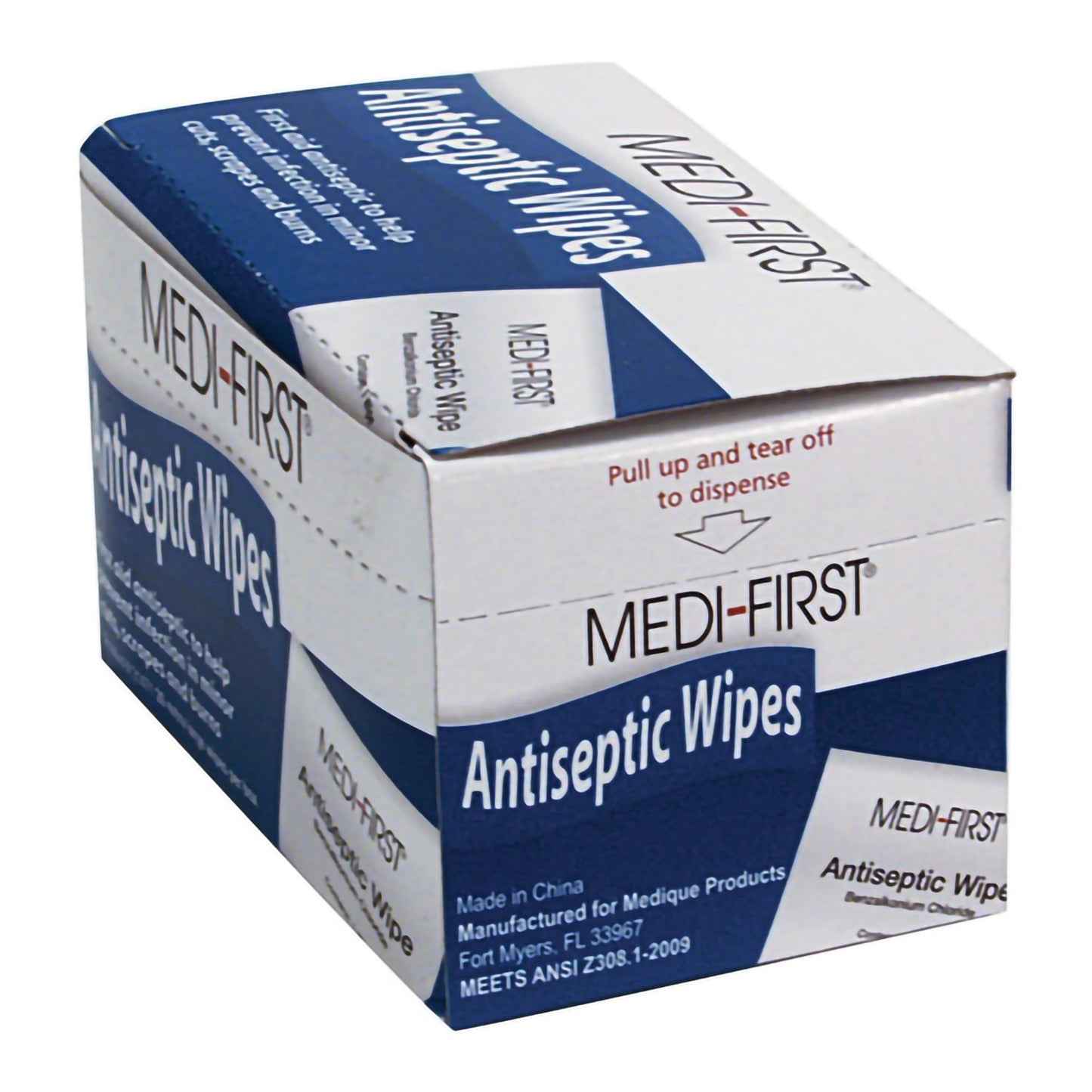 Medi-First® First Aid Kit Refill Antiseptic Skin Towelette Individual Packet Scented 20 Count (787651_CS)