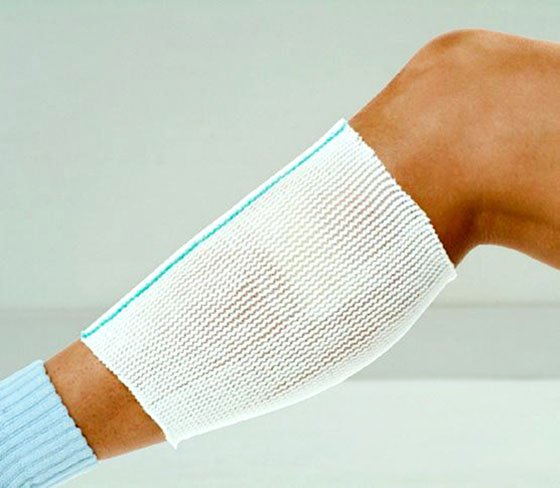 X-Span® Elastic Net Retainer Dressing Tubular Polyester / Spandex 8 Yard Size 1 White / Gold Medium Finger / Toe NonSterile (242394_RL)