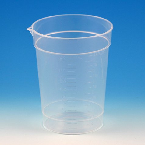 Globe Scientific Specimen Container with Pour Spout 2-1/8 X 3-7/16 Inch 192 mL (6.5 oz.) Without Closure Unprinted NonSterile (541908_CS)