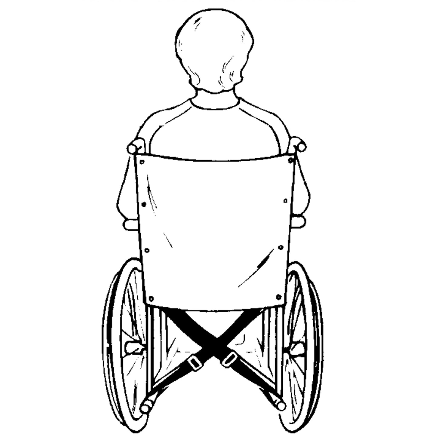Econo-Belt Wheelchair Safety Belt One Size Fits Most Strap Fastening with Buckle Attaches with Slider Buckles (160709_EA)