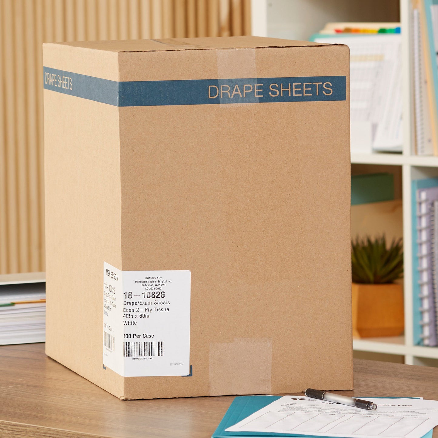 McKesson General Purpose Drape Physical Exam Drape 40 W X 60 L Inch NonSterile (201056_CS)