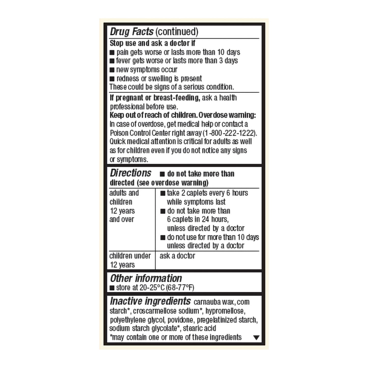 Foster & Thrive™ Pain Relief 500 mg Strength Acetaminophen Caplet 50 per Bottle (1238928_BT)