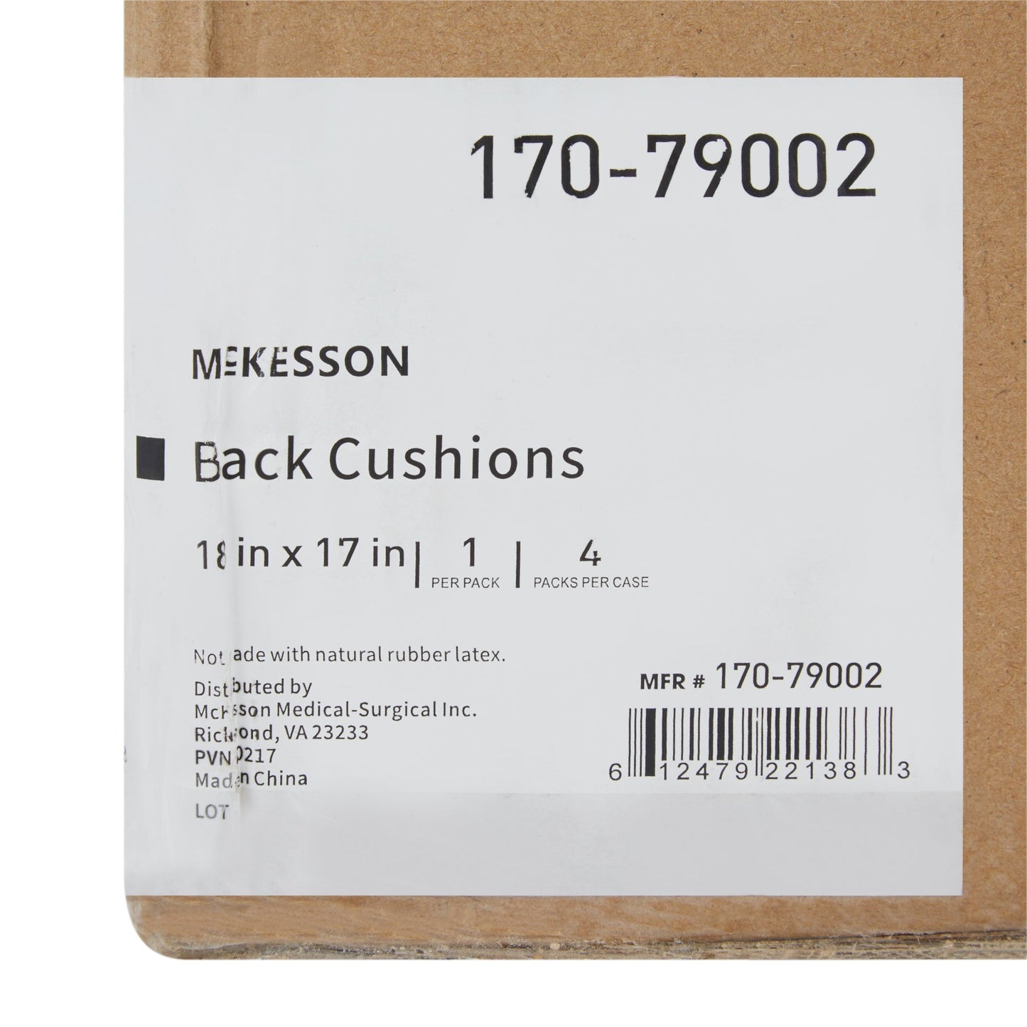 McKesson Seat Back Cushion 18 W X 17 L Inch Foam (1065550_EA)