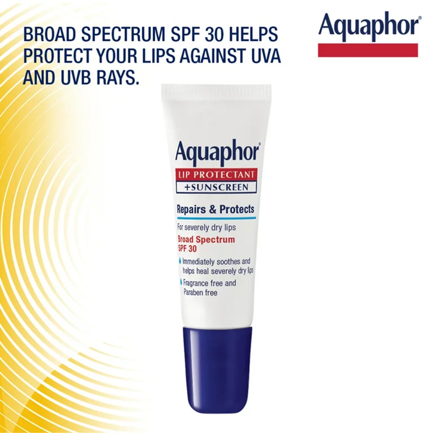 Aquaphor® Lip Protectant + Sunscreen Lip Balm .35 oz. Tube (1231865_CT)
