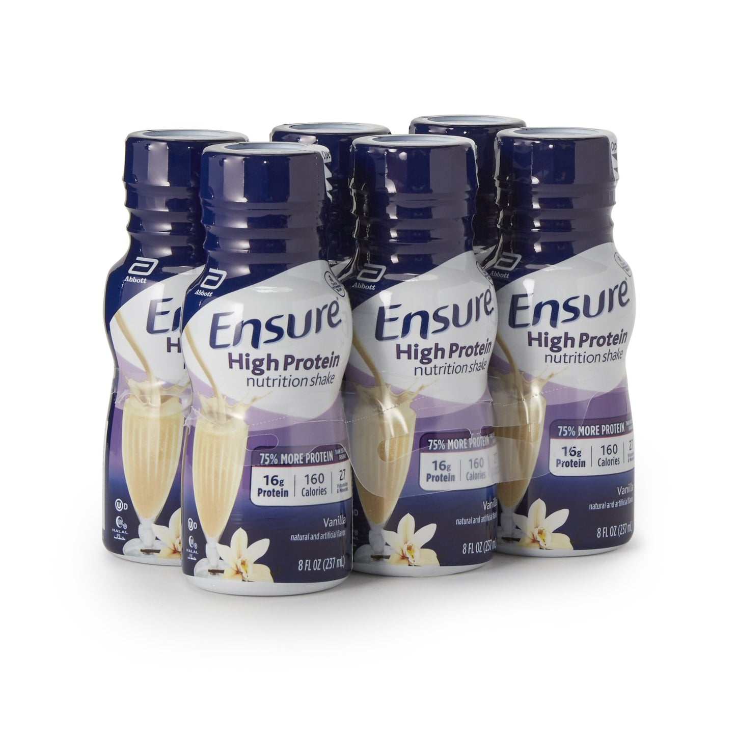 Ensure® High Protein Shake Oral Supplement Vanilla Flavor Liquid 8 oz. Bottle (995521_CT)
