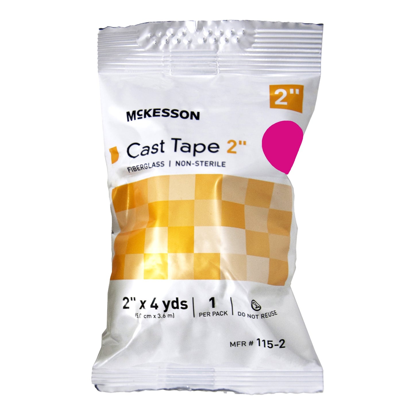 McKesson Cast Tape 2 Inch X 12 Foot Fiberglass Pink (733689_BX)