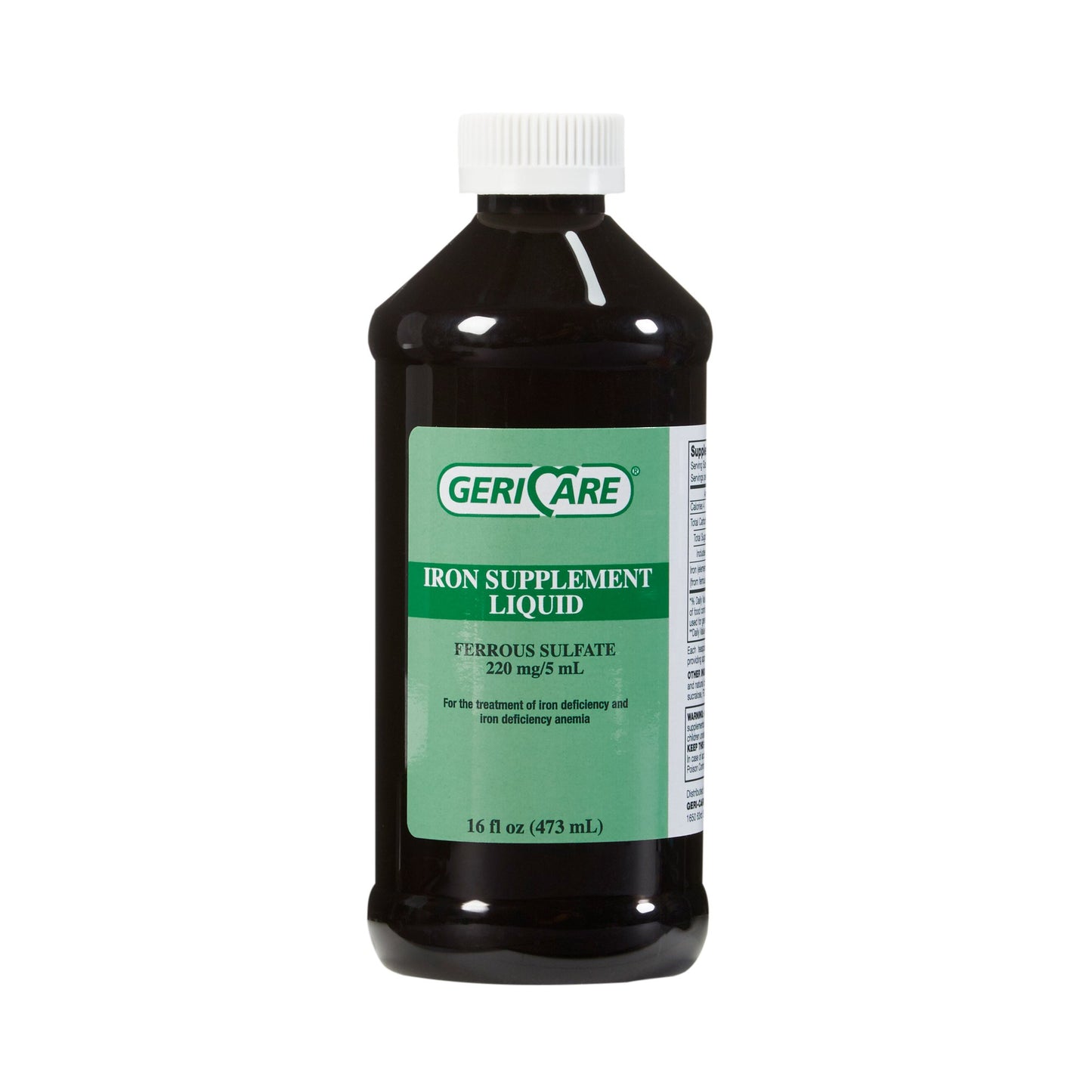 Geri-Care® Mineral Supplement Iron 220 mg Strength Liquid 16 oz. (634157_BT)